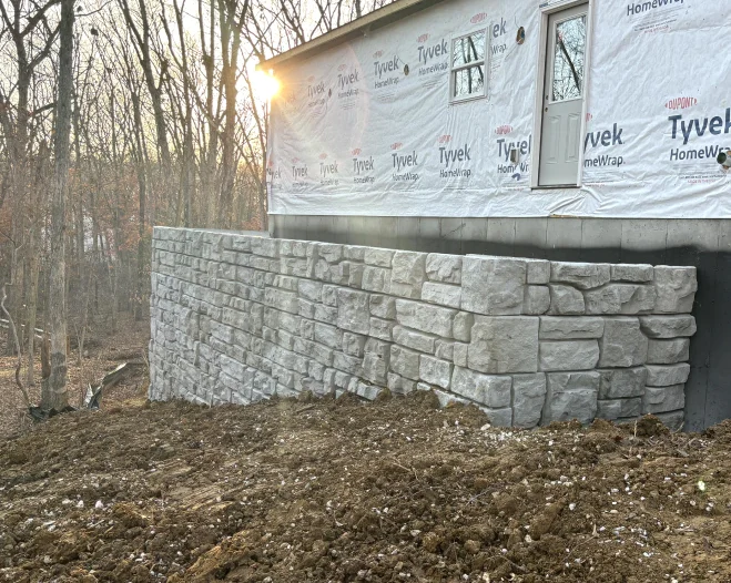 utility installation work of stone and masonry